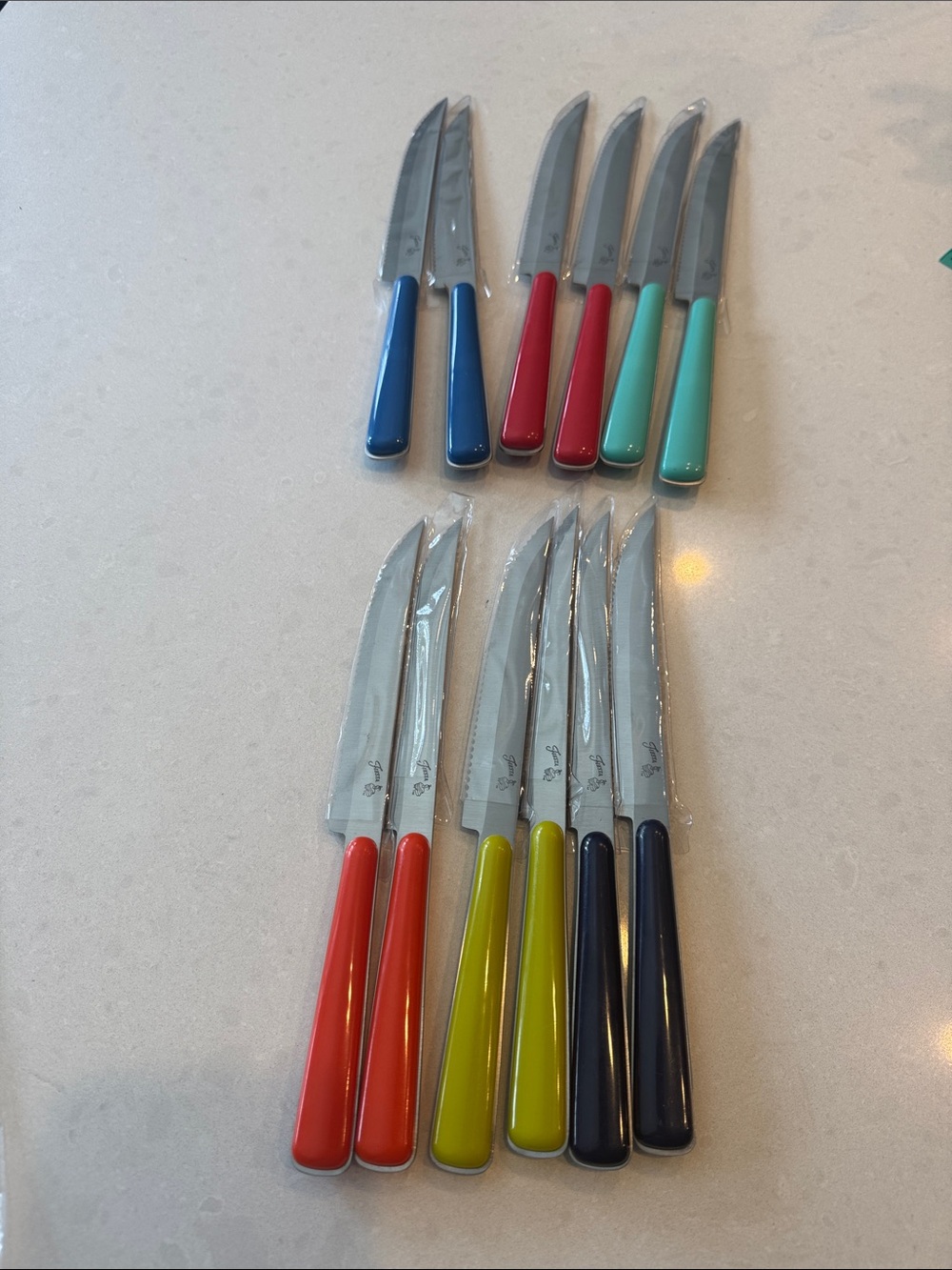 Fiestaware Multicolor Steak Knife Set with Bright Handles 12 pc